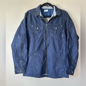 Columbia Sportswear Men's Navy and Blue Jacket
